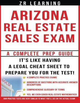 portada Arizona Real Estate Sales Exam - 2014 Version: Principles, Concepts and Hundreds of Practice Questions Similar to What You'll see on Test day (in English)