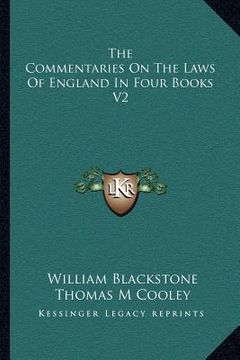 portada the commentaries on the laws of england in four books v2
