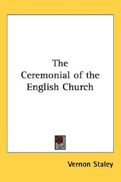 portada the ceremonial of the english church (en Inglés)