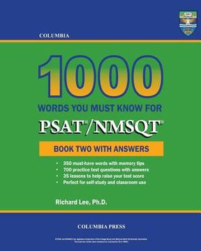 portada Columbia 1000 Words You Must Know for PSAT/NMSQT: Book Two with Answers (in English)