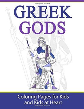portada Greek Gods: Coloring Pages for Kids & Kids at Heart (Greek Myths)