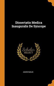 portada Dissertatio Medica Inauguralis de Syncope 