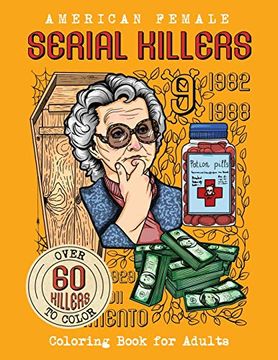 portada American Female Serial Killers: Coloring Book for Adults. Over 60 Killers to Color: 1 (True Crime Gifts) 