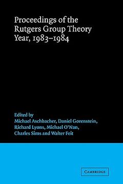 portada Proceedings of the Rutgers Group Theory Year, 1983-1984 (in English)