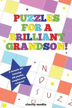 portada Puzzles For A Brilliant Grandson (en Inglés)