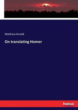 portada On translating Homer (en Inglés)