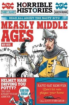 portada Measly Middle Ages (Newspaper Edition) (Horrible Histories) (en Inglés)