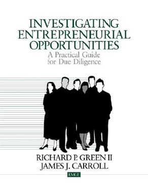 portada investigating entrepreneurial opportunities: a practical guide for due diligence