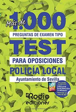 portada Policía Local. Ayuntamiento de Sevilla: Más de 1. 000 Preguntas de Examen Tipo Test Para Oposiciones