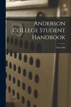 portada Anderson College Student Handbook; 1959-1960