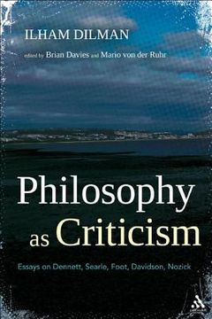 portada philosophy as criticism