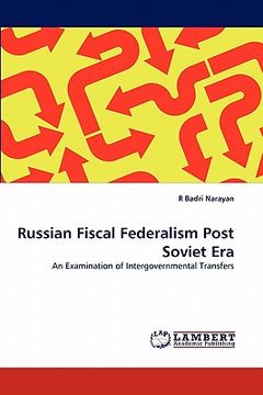 portada russian fiscal federalism post soviet era (in English)