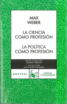 portada La ciencia como profesión / La política como profesión (in Spanish)