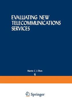 portada Evaluating New Telecommunications Services (in English)
