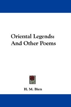 portada oriental legends: and other poems (en Inglés)