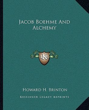 portada jacob boehme and alchemy (en Inglés)