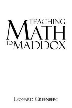 portada teaching math to maddox (en Inglés)