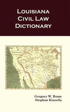 portada louisiana civil law dictionary (en Inglés)