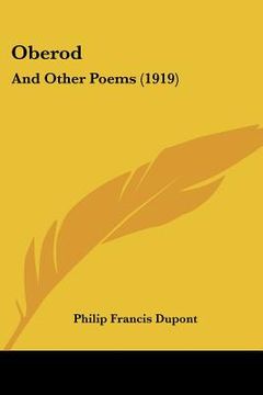 portada oberod: and other poems (1919) (en Inglés)