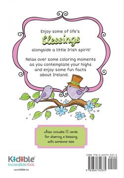 portada Irish Blessings for Girls: Coloring Book (en Inglés)