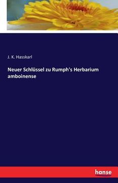 portada Neuer Schlüssel zu Rumph's Herbarium amboinense (en Alemán)