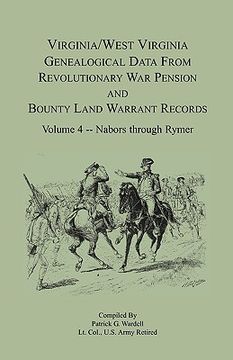 portada virginia and west virginia genealogical data from revolutionary war pension and bounty land warrant records, volume 4 nabors - rymer (en Inglés)