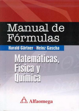 portada Manual de Formulas - Matemáticas, Física y Química