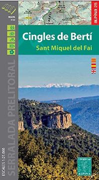 portada Cingles de Bertí 1: 25. 000: Sant Miquel del fai (en Catalá)