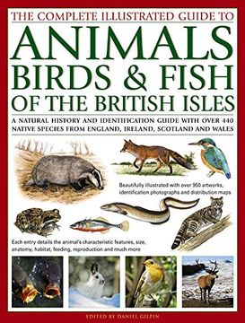 portada The Complete Illustrated Guide to Animals, Birds & Fish of the British Isles: A Natural History and Identification Guide with Over 440 Native Species (en Inglés)