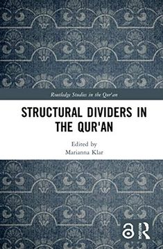 portada Structural Dividers in the Qur'An (Routledge Studies in the Qur'An) (en Inglés)