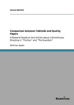 portada comparison between tabloids and quality papers (en Inglés)