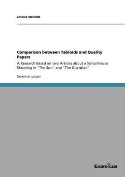portada comparison between tabloids and quality papers (en Inglés)