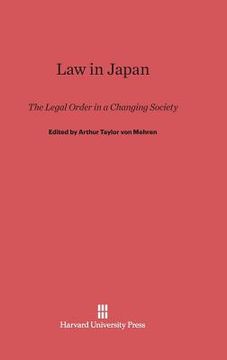 portada Law in Japan (in English)