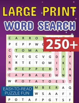 portada Word Search Book for Adults with Solution: Relaxing Word Search Book for Adults 250 Word Puzzles for Adults Teens and Seniors (en Inglés)