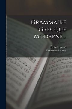 portada Grammaire Grecque Moderne...