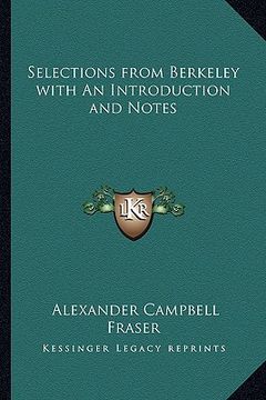 portada selections from berkeley with an introduction and notes