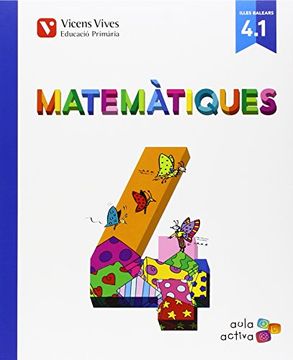 portada Matematiques 4 (4.1-4.2-4.3) Balears Aula Activa