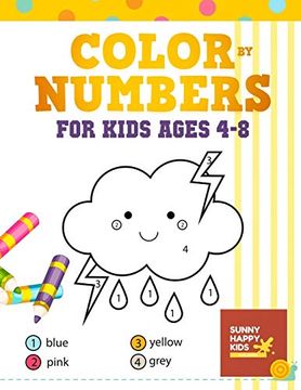 portada Color by Number Books for Kids Ages 4-8: Coloring Book That Made and Designed Specifically for Kids Ages 4-5-6-7-8 and More! (in English)