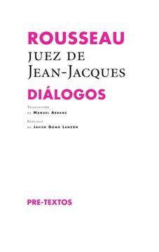 portada Rousseau, Juez de Jean-Jacques