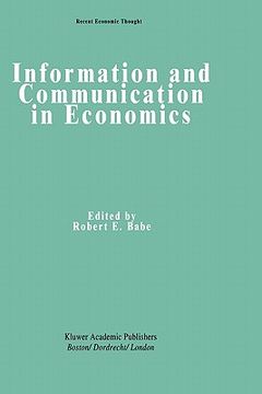 portada information and communication in economics (en Inglés)