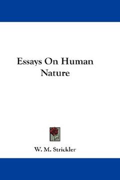 portada essays on human nature (en Inglés)