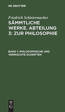 portada Philosophische und Vermischte Schriften (en Alemán)