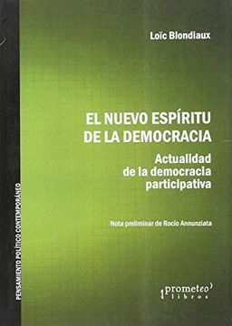 portada El Nuevo Espíritu de la Democracia: Actualidad de la Democracia Participativa