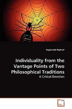 portada individuality from the vantage points of two philosophical traditions (in English)