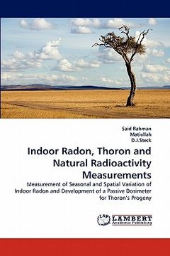 portada indoor radon, thoron and natural radioactivity measurements