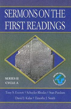 portada sermons on the first readings: series ii, cycle a (en Inglés)