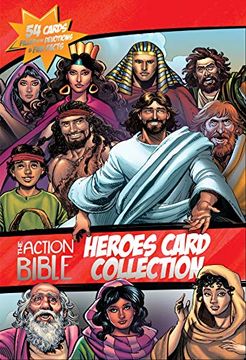 portada The Action Bible Heroes Card Collection: 54 Cards Filled With Devotions and fun Facts (Action Bible Series) 