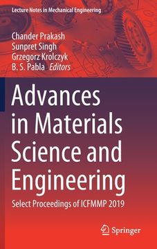 portada Advances in Materials Science and Engineering: Select Proceedings of Icfmmp 2019 (in English)