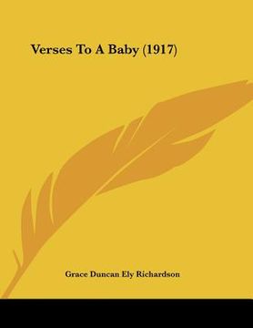 portada verses to a baby (1917) (en Inglés)