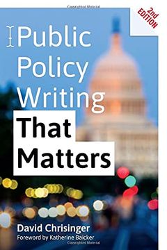 portada Public Policy Writing That Matters (en Inglés)